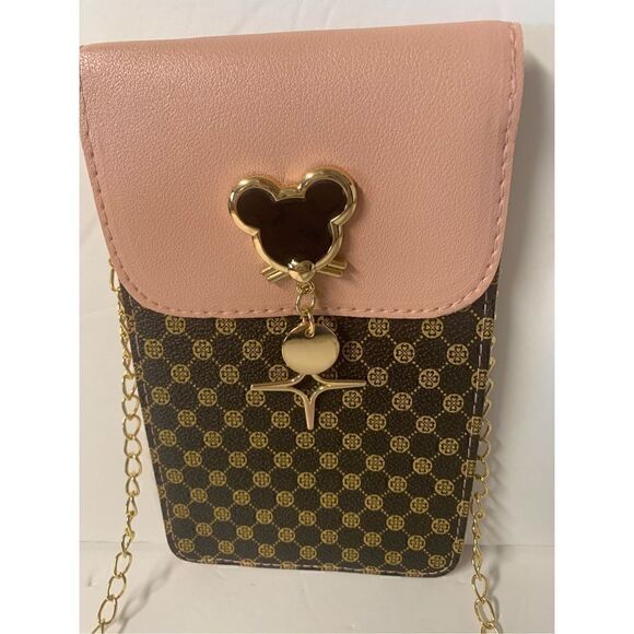 Geometric Pattern mini phone bag, Mickey - Picture 3 of 10